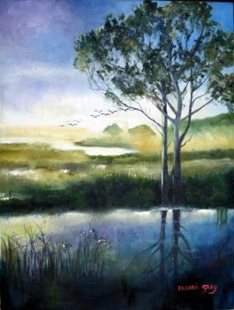 "Reflections in the Pond"