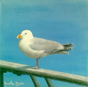 "Seagull on Rail"