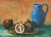 "Pomegranates and Blue Jug"