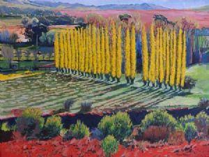 "Autumn Poplars"