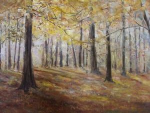 "Autumn Yellow Trees II"