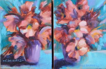 "Mauve Vase 1 & II"