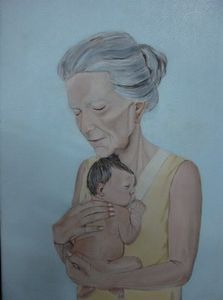 "Old Lady and Child"