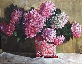 "Pink Hydrangeas"