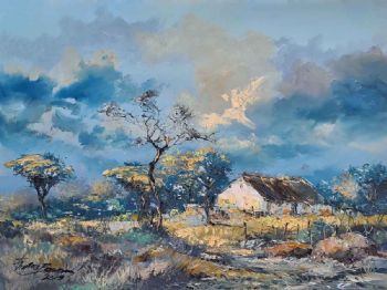 "Thick Impasto Landscape"