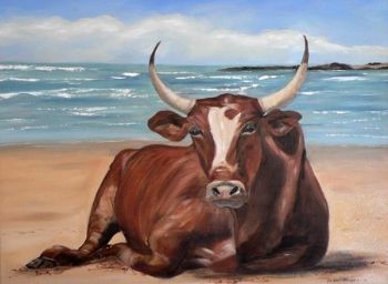 "Nguni on the Beach"