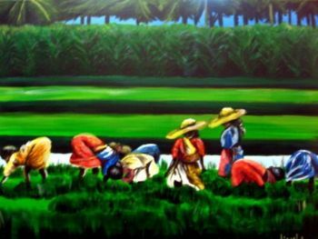 "Women in Rice Field"