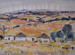 "Landscape with Huts, Natal"