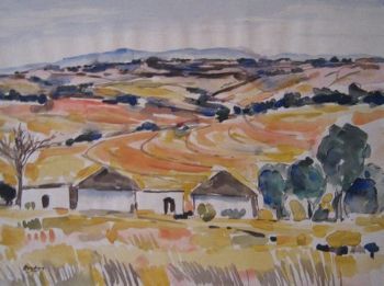 "Landscape with Huts, Natal"
