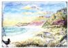 "Scarborough with Oyster catcher"