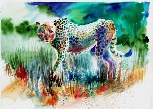 "Cheetah in the Bush"