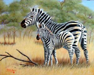 "Zebra and Child"