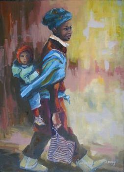 "Woman With Child in France"