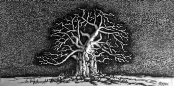 "Baobab Tree 1 in Metal Sculpture 1/1 ."