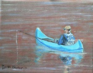 "Fishing in Canoe"