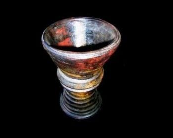 "Raku Ceremonial Goblet"
