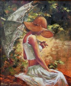 "Lady with Umbrella"