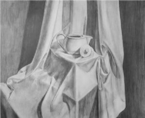 "Drapery with Teapot"