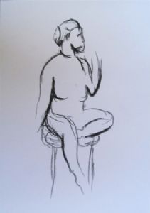 "Expressive Line - Female Figure"