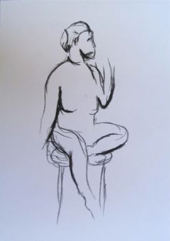 "Expressive Line - Female Figure"