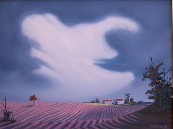 "Storm over Lavender Fields"