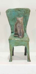 "Sitting Cat On Chair 2"
