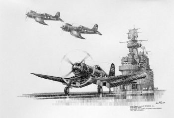 "Vought Corsair F4-U & USS Enterprise"
