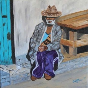 "Oupa on the Stoep"