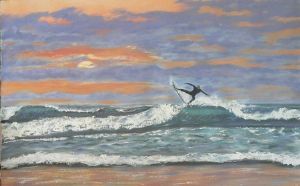 "Surfer at Nahoon East London"