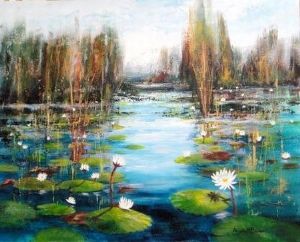 "Water Lilies II, Okavango"