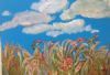 "Grasses, Flowers and Sky"