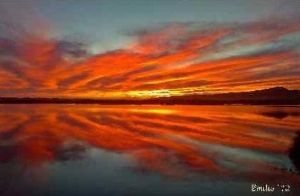 "Fire on water"