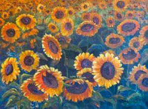 "Sunflowers in the Sun"