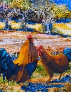 "Conversation - Cock and Hen"