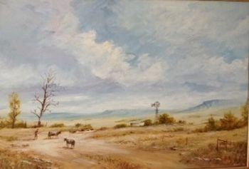 "Cattle in Late Afternoon"