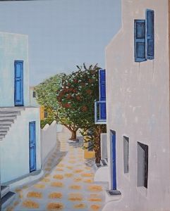 "Greek Street Scene"