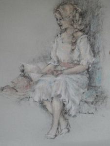 "Young Girl Reading"