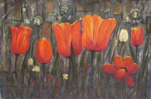 "Courtyard Tulips 2"
