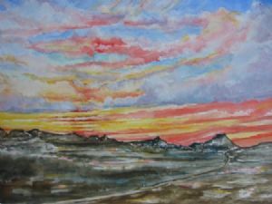 "Sunset – After the Drought - Karoo"