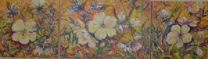 "Floral Decor Triptych 1"