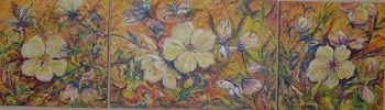 "Floral Decor Triptych 1"