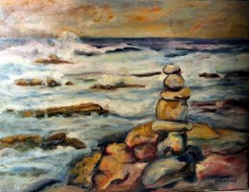 "Rock Stack at the Sea at Cape St Francis 2"