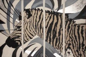 "Contemporary Modern Zebra"