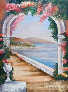 "Mediterranean Scene"