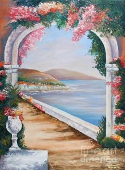 "Mediterranean Scene"