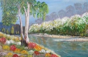 "A Bluegum Tree near the Waterside"