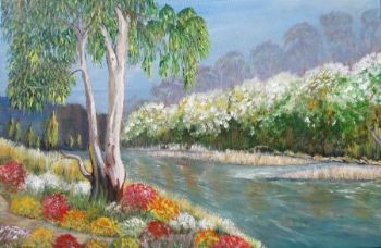 "A Bluegum Tree near the Waterside"