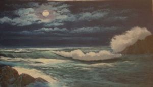 "Moonlit Waves"