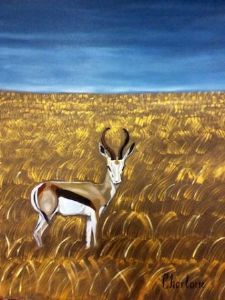 "Springbok in African Field"