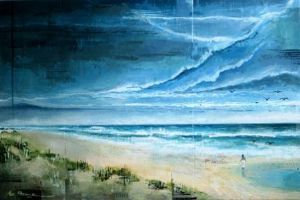 "Overcast Beach Southcoast KZN"
